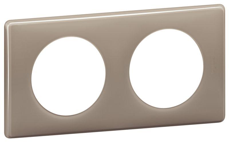 Рамка 2-м Celiane кофейн. глянец Leg 066612