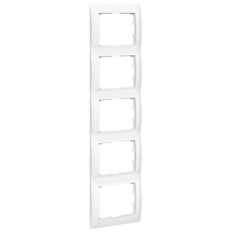 Рамка 5-м Galea Life верт. бел. Leg 771009