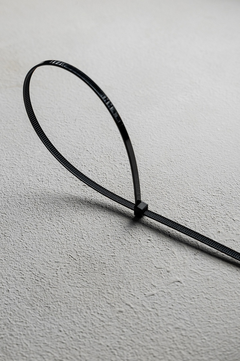 Хомут-стяжка кабельная  4,8х400 нейлон черн (уп.100шт) DYNEL